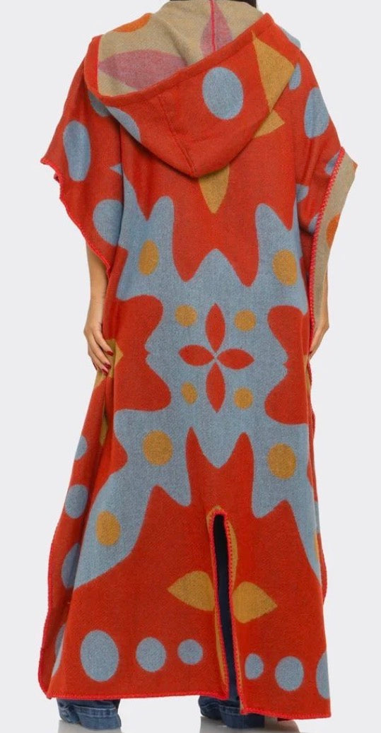 The Pop Out Hooded Poncho