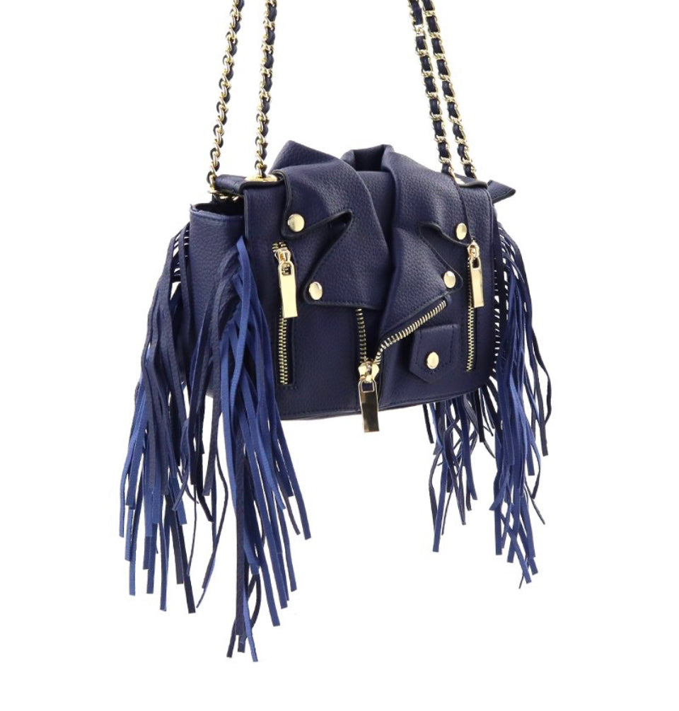 Faux Leather Jacket Bag