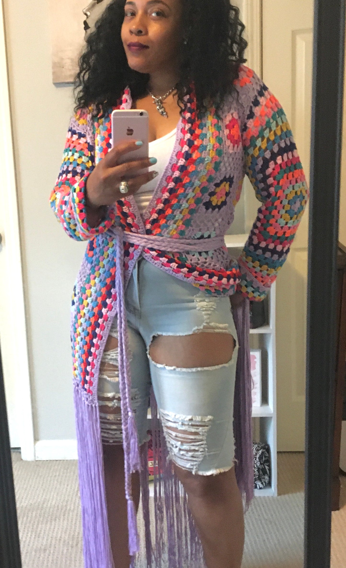 Vibez Fringe Cardigan