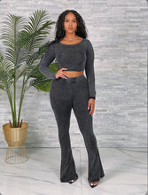 Load image into Gallery viewer, Crop Top &amp; Flare Pants Set

