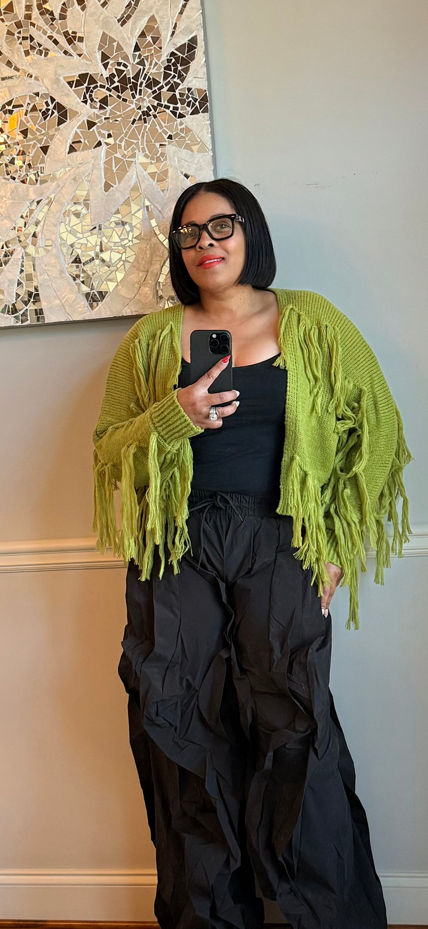 Pretty Girl Ruffle  Windbreaker Jogger