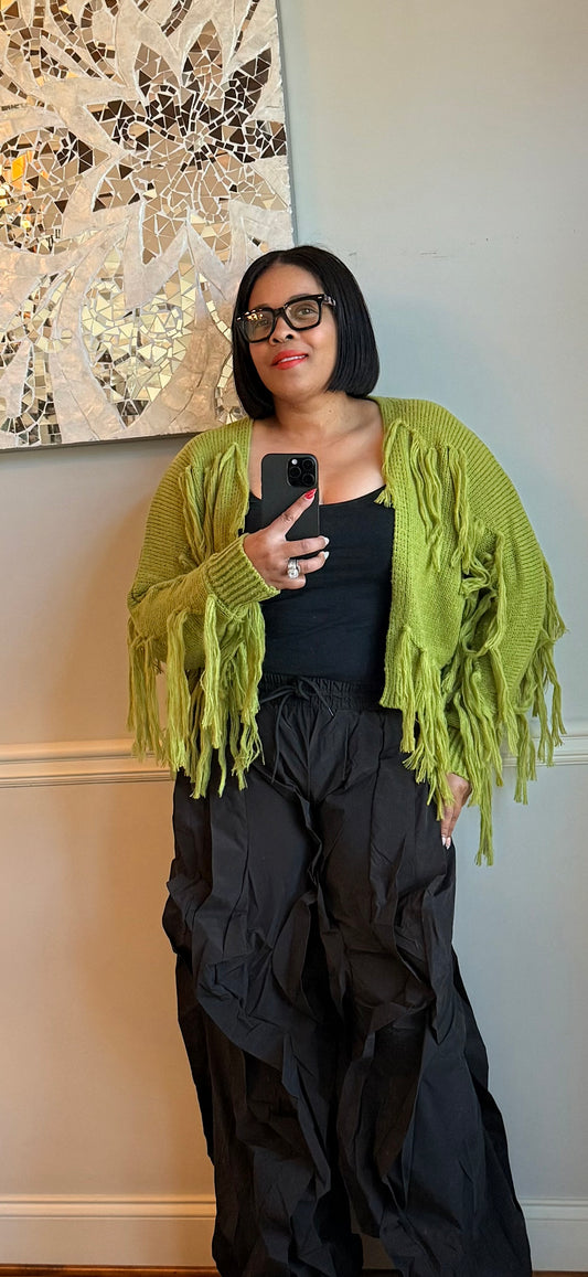 Pretty Girl Ruffle  Windbreaker Jogger