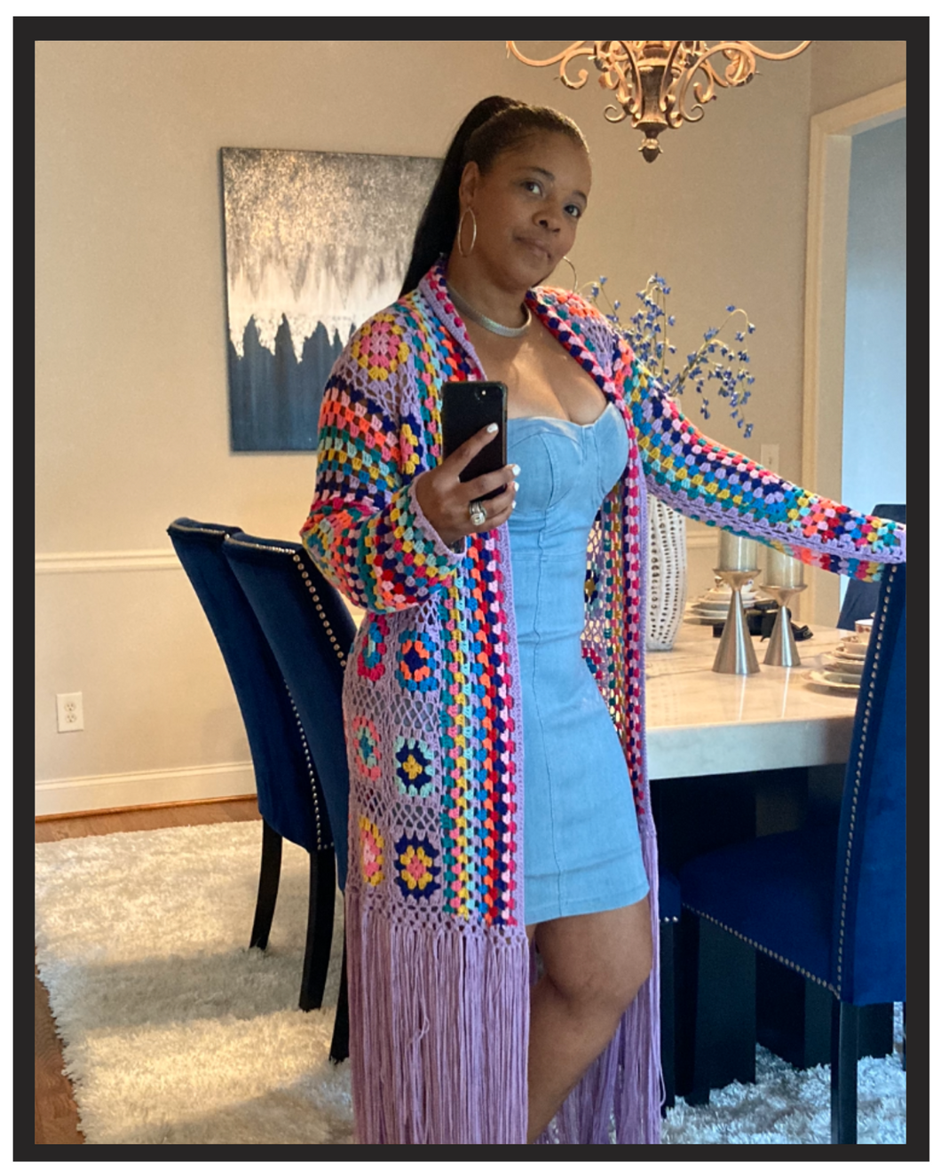 Vibez Fringe Cardigan