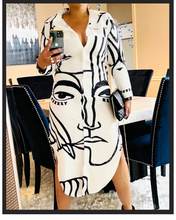 Load image into Gallery viewer, Face Shirt Dress

