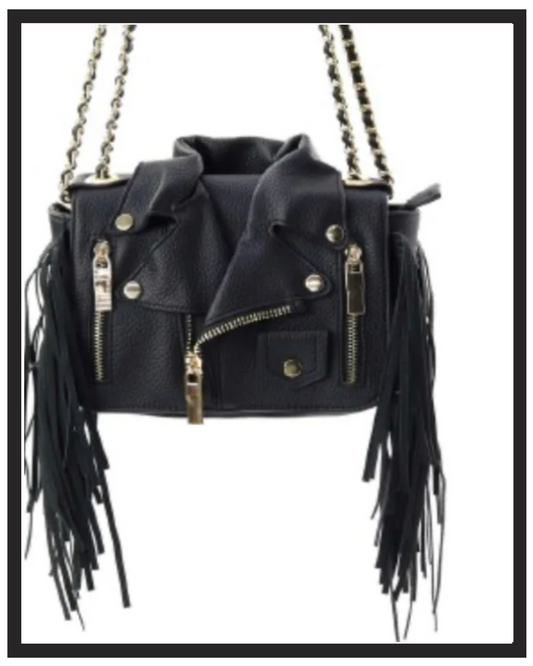 Faux Leather Jacket Bag
