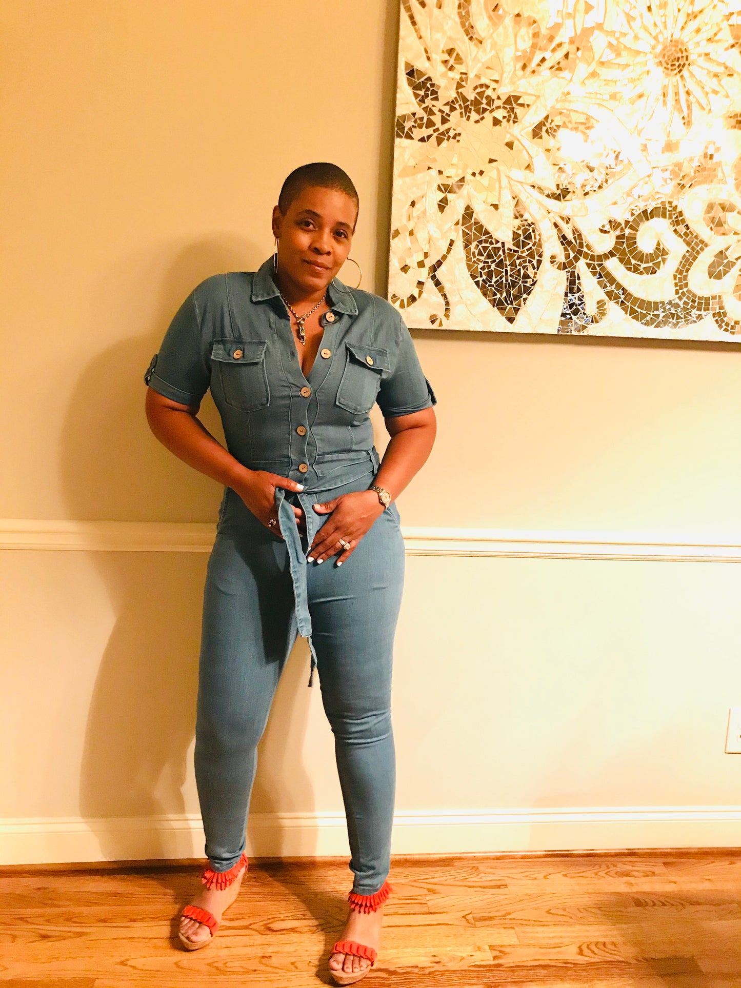 Elle Jumpsuit Light Denim