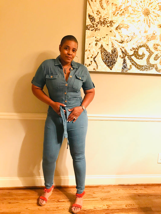 Elle Jumpsuit Light Denim